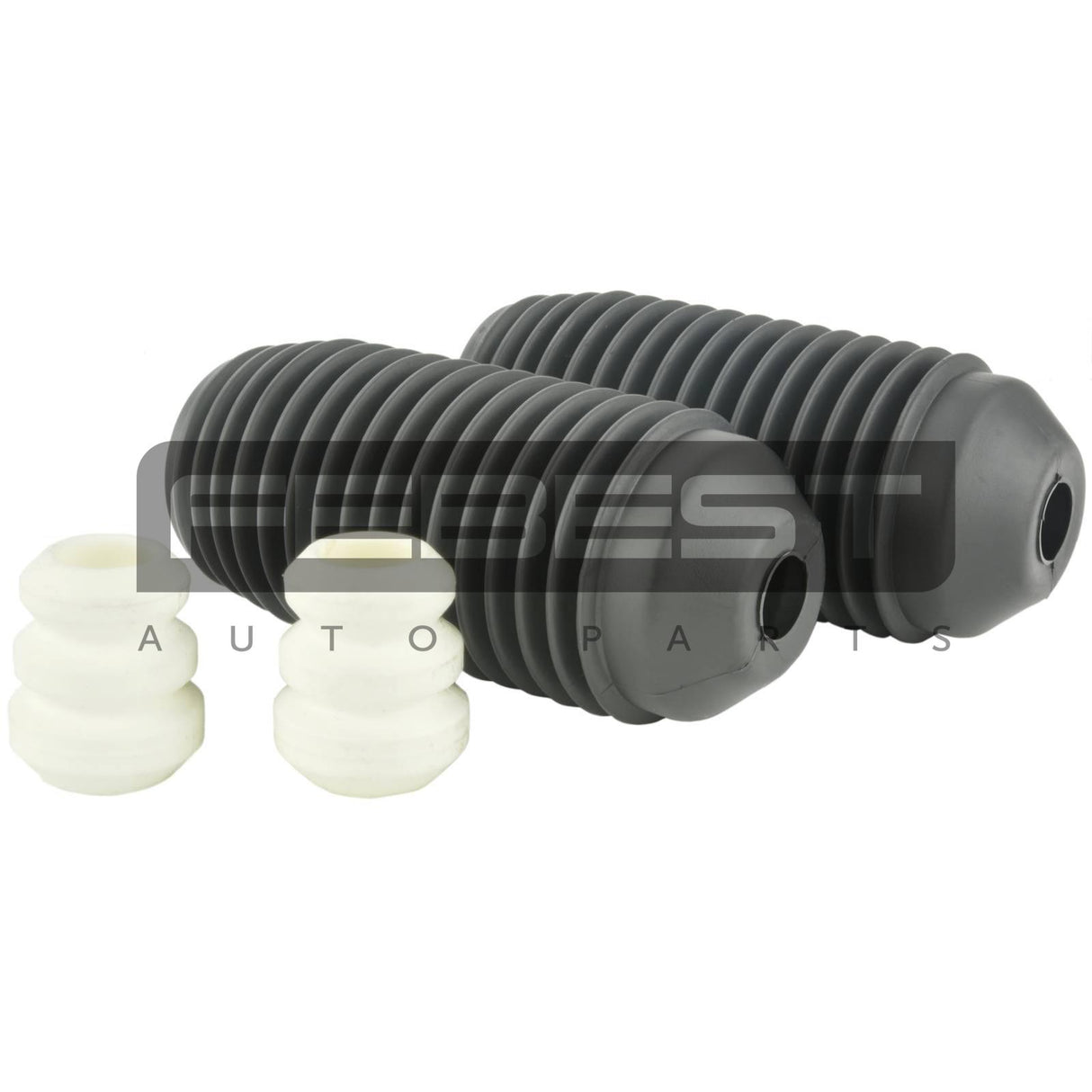 Boot with jounce bumper front shock absorber kit