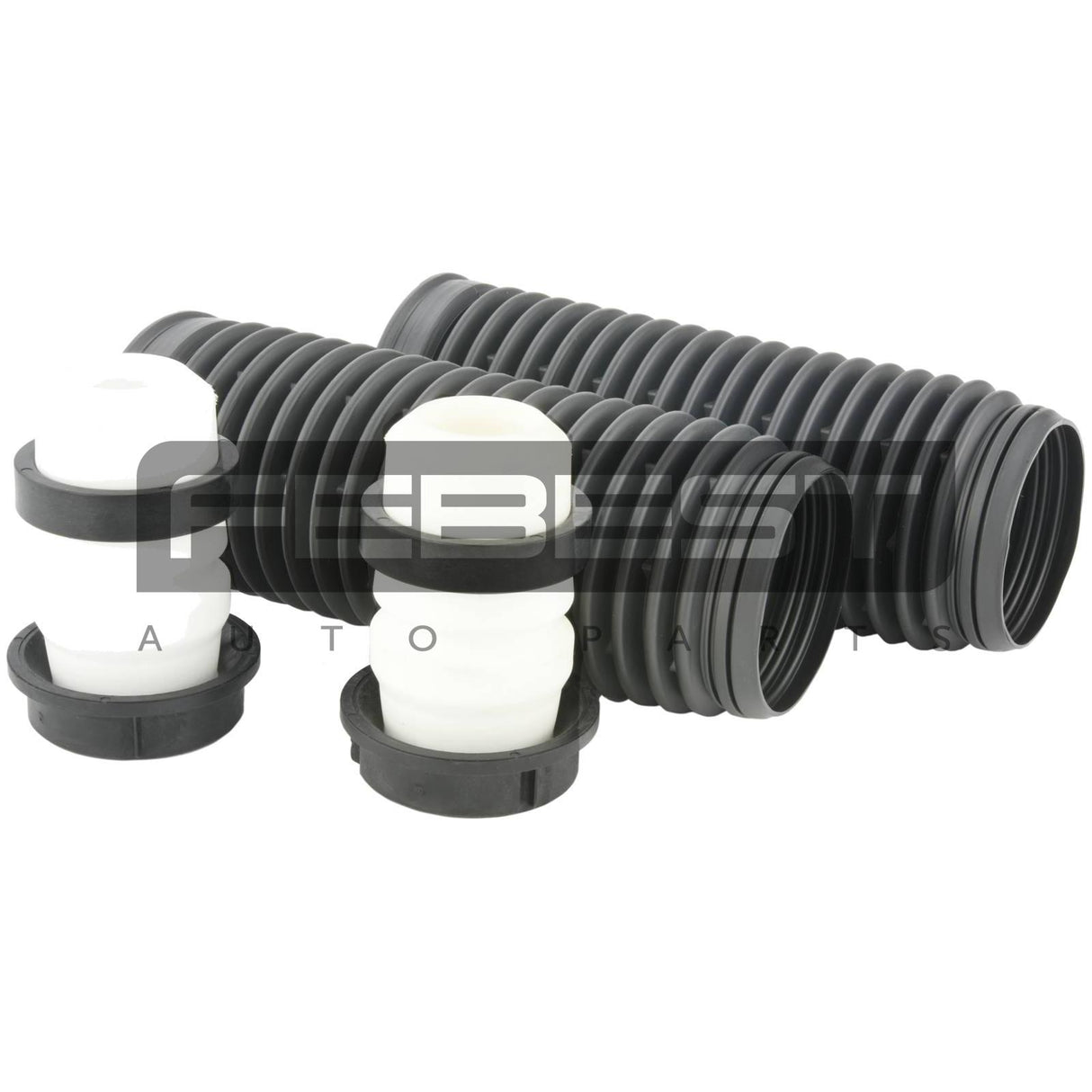 Boot with jounce bumper front shock absorber kit