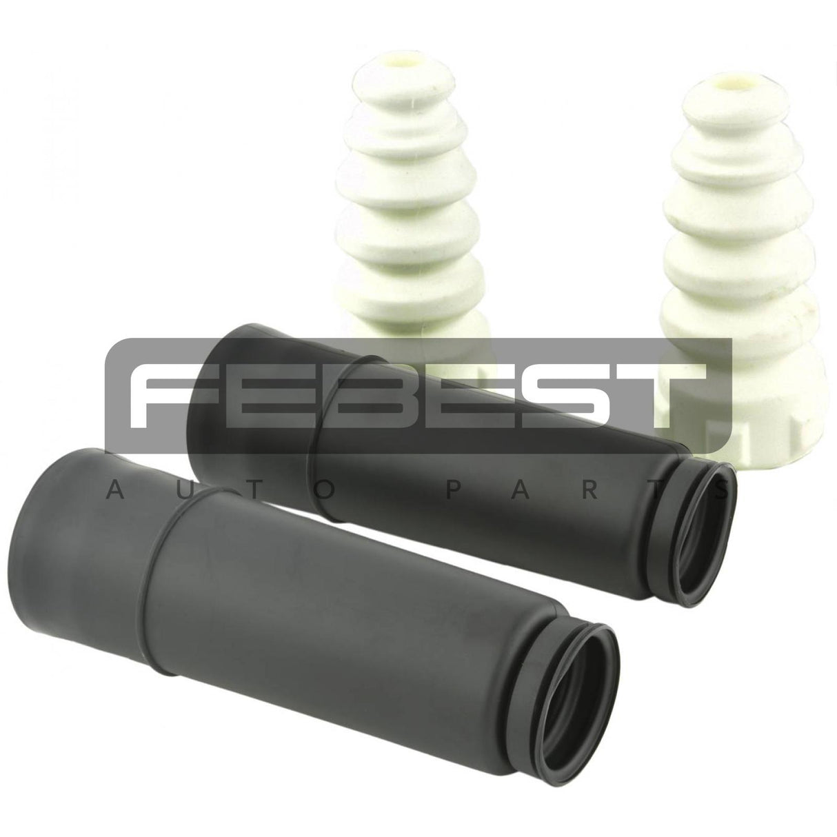 Boot with jounce bumper rear shock absorber kit