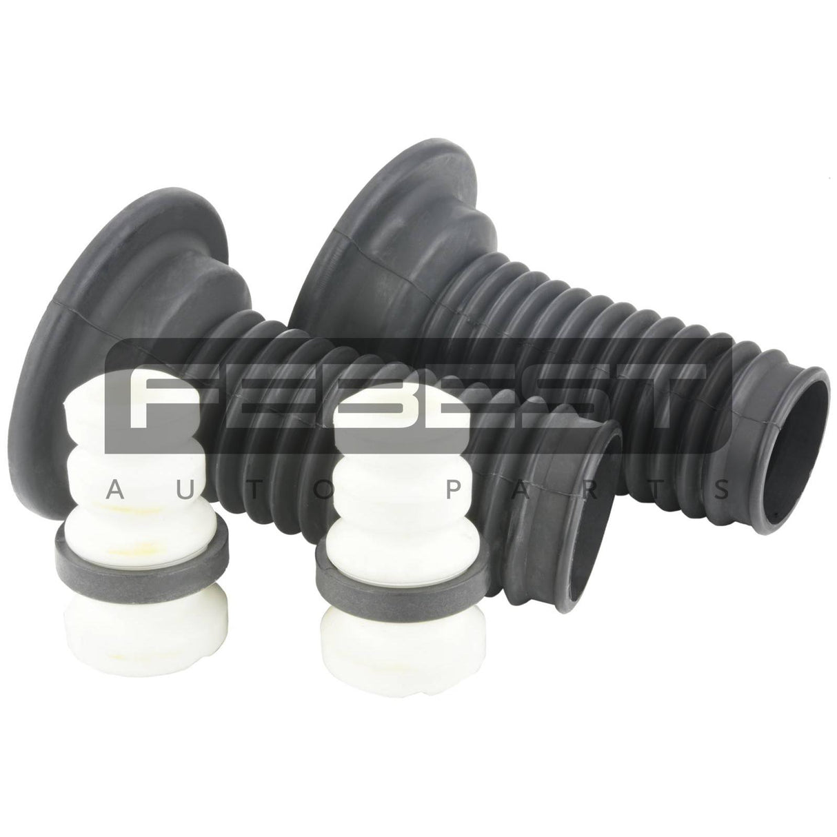 Boot with jounce bumper front shock absorber kit
