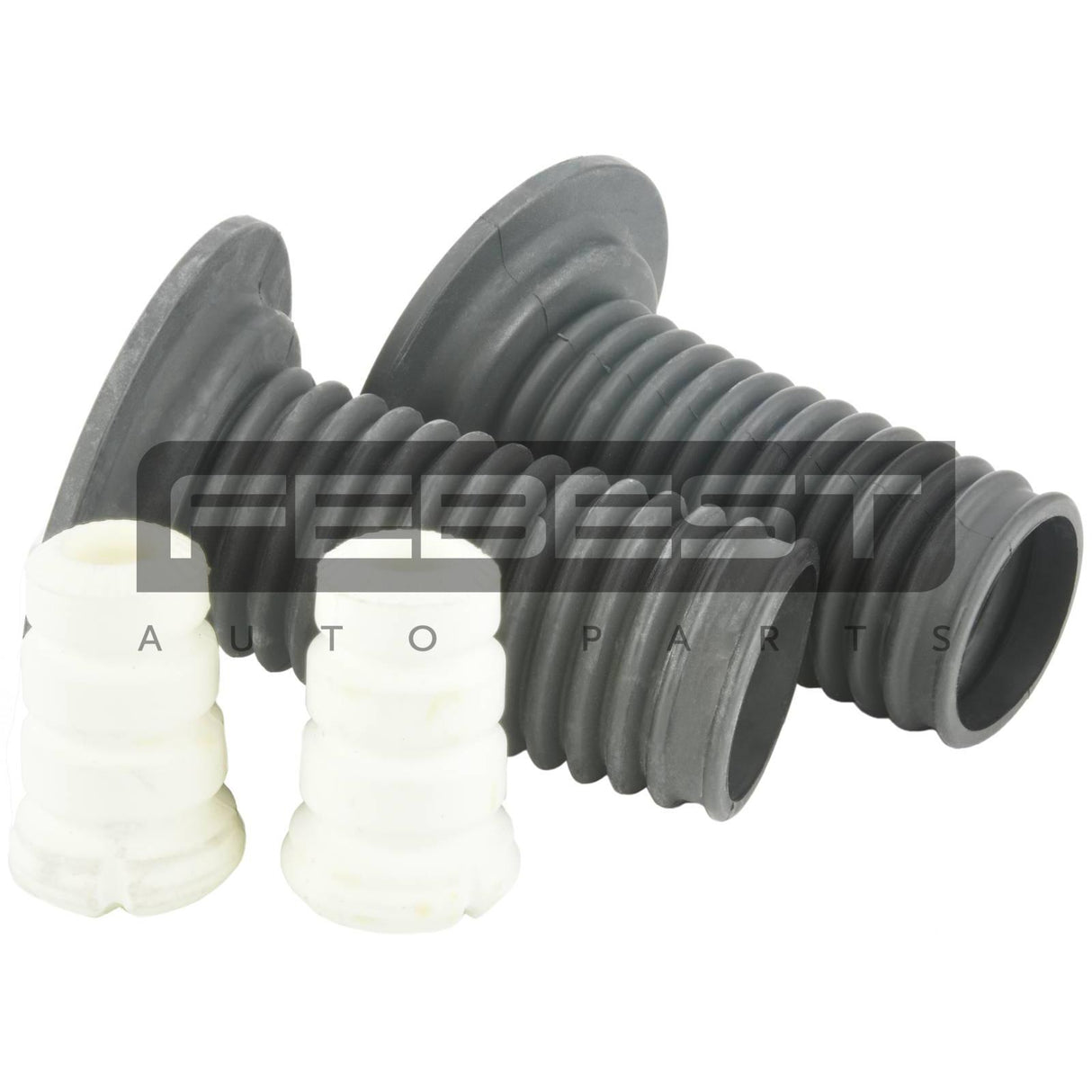 Boot with jounce bumper front shock absorber kit