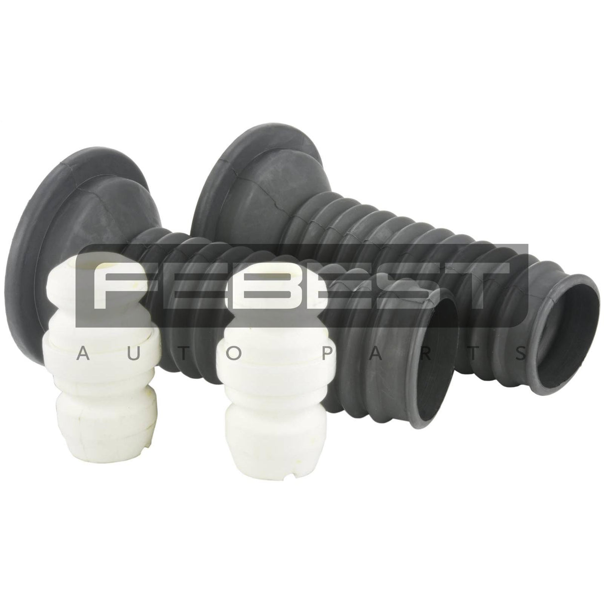 Boot with jounce bumper front shock absorber kit