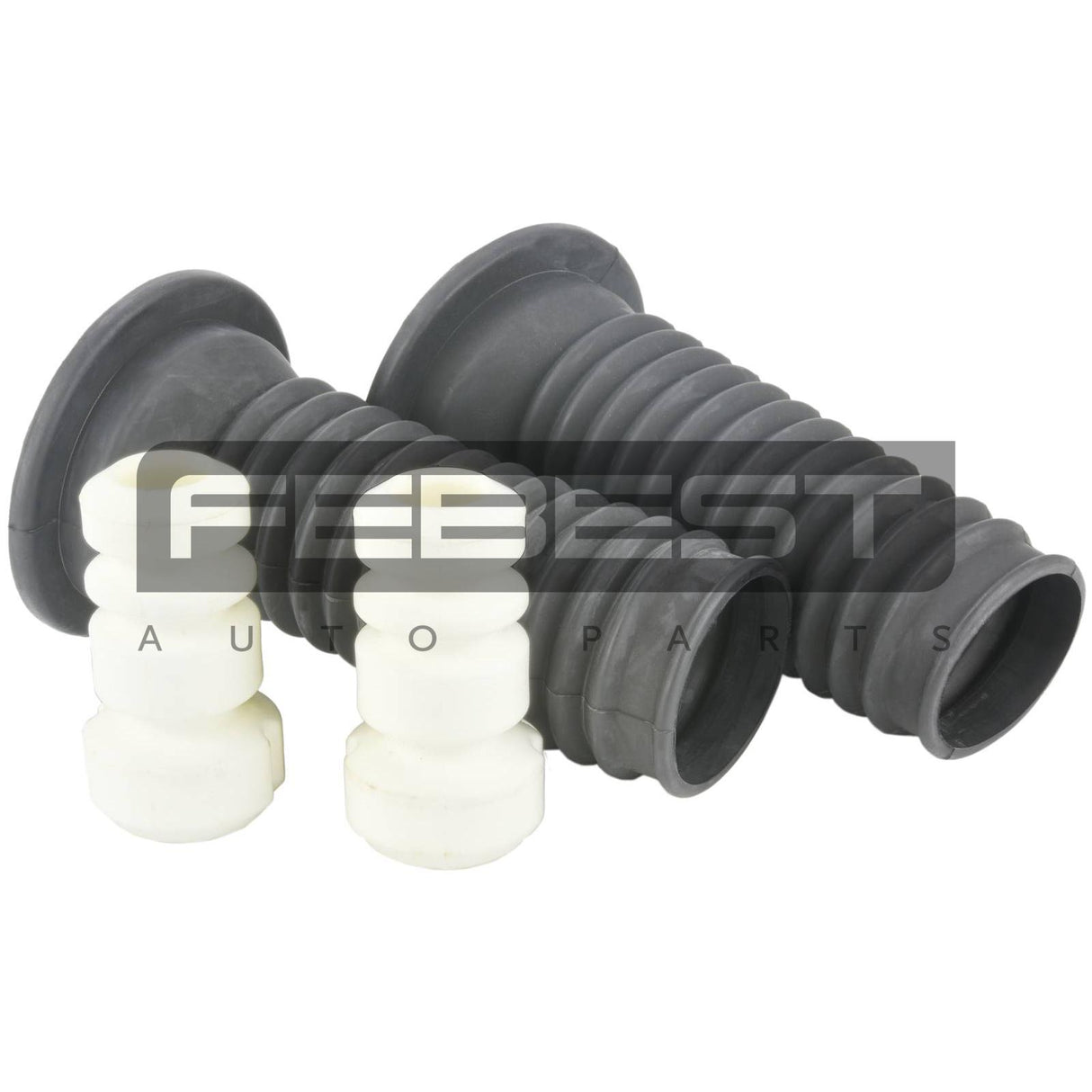 Boot with jounce bumper front shock absorber kit