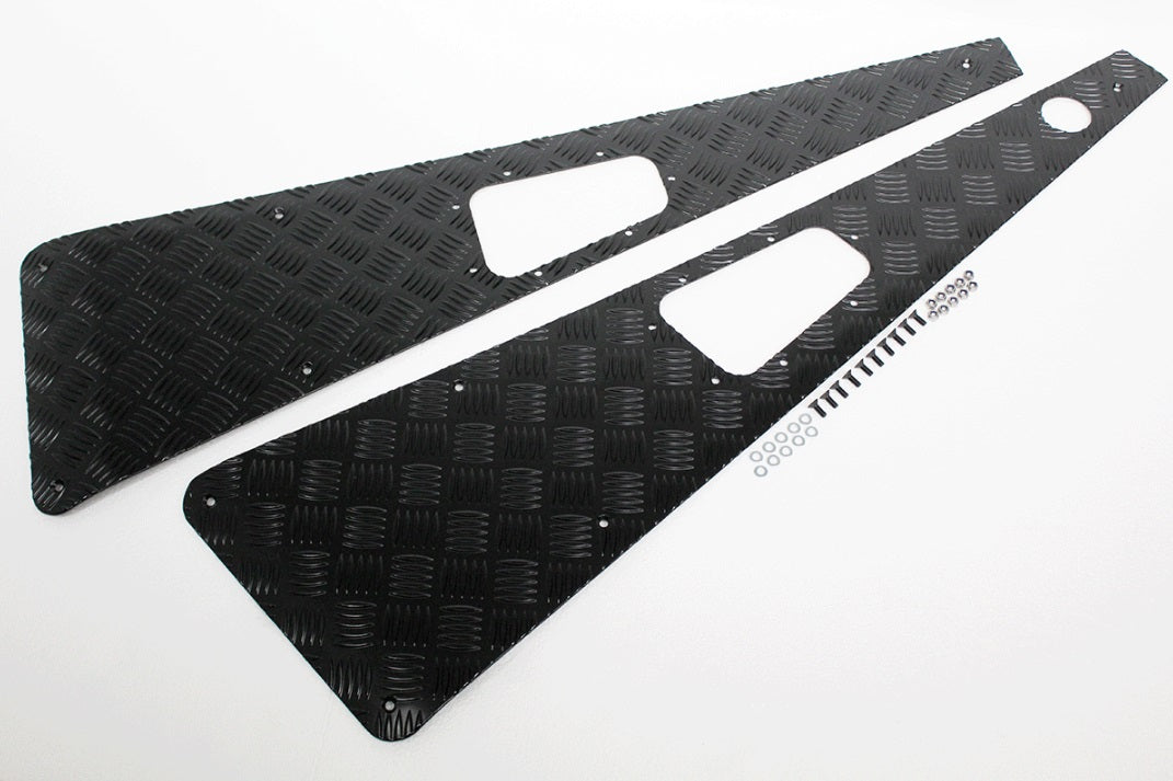 3mm Premium Wing Top Protectors - Black - left hand aerial hole