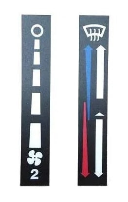 Heater Fan and Blend Control Decals fits Land Rover Defenders