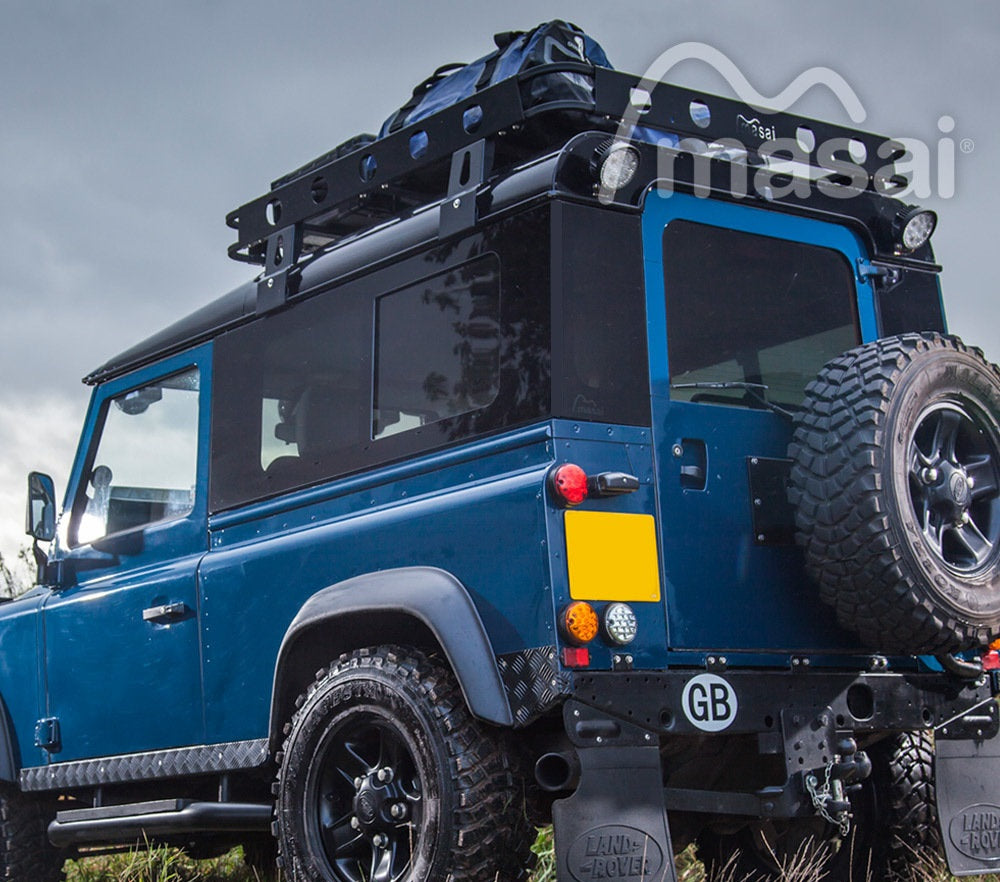 Tinted Sliding Panoramic Windows for Defender 90 - Pair - MASAI