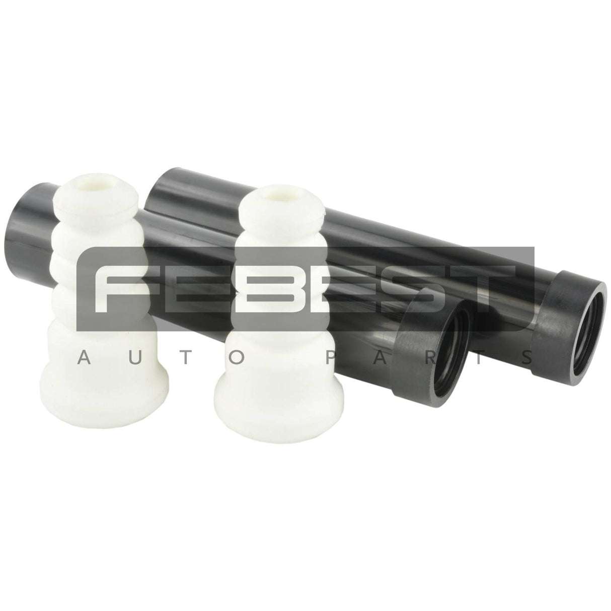 Boot with jounce bumper rear shock absorber kit