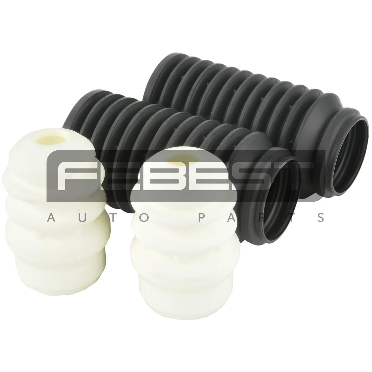 Boot with jounce bumper front shock absorber kit