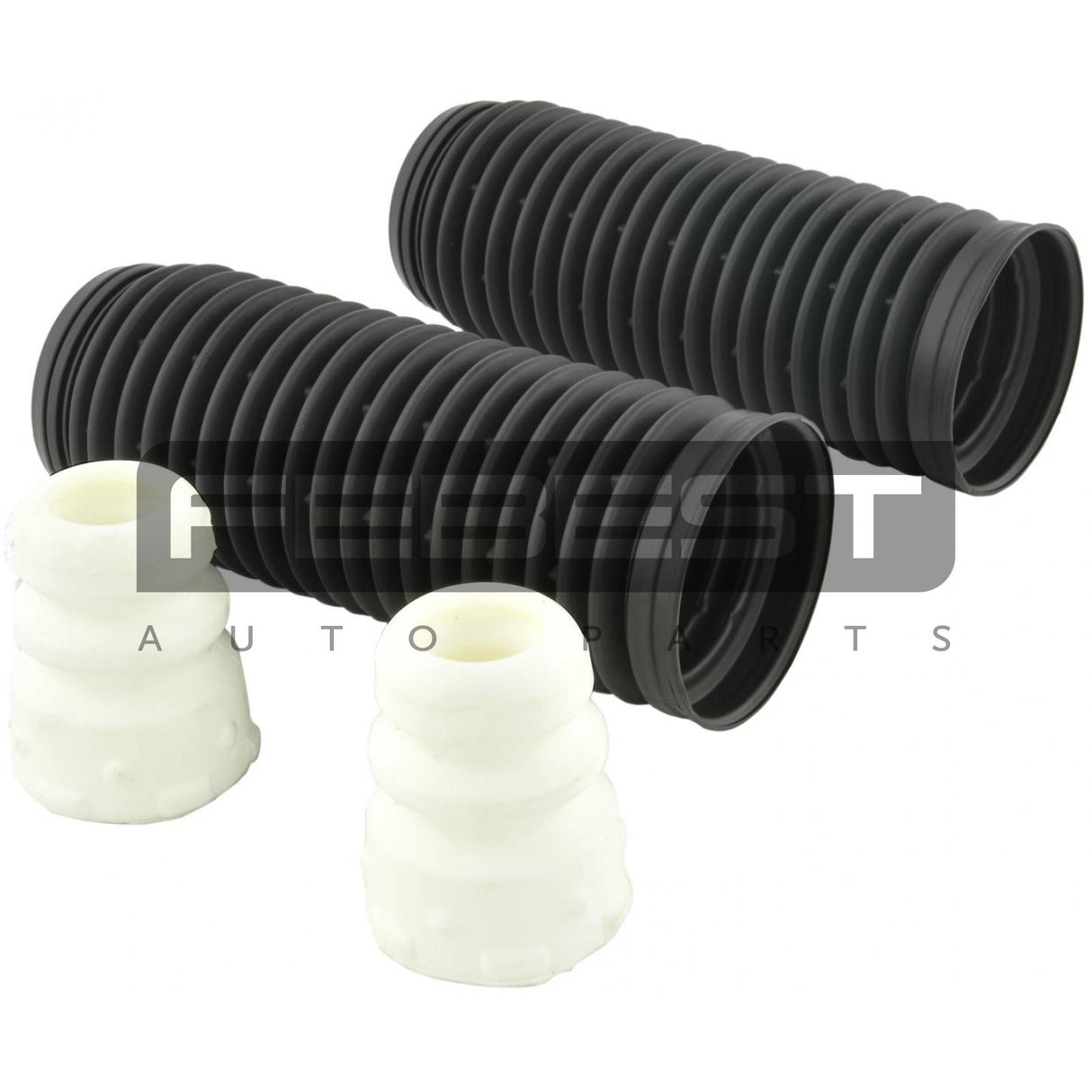 Boot with jounce bumper front shock absorber kit