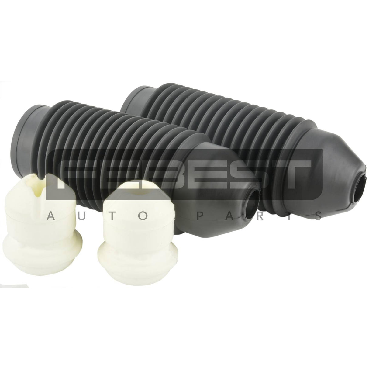 Boot with jounce bumper front shock absorber kit