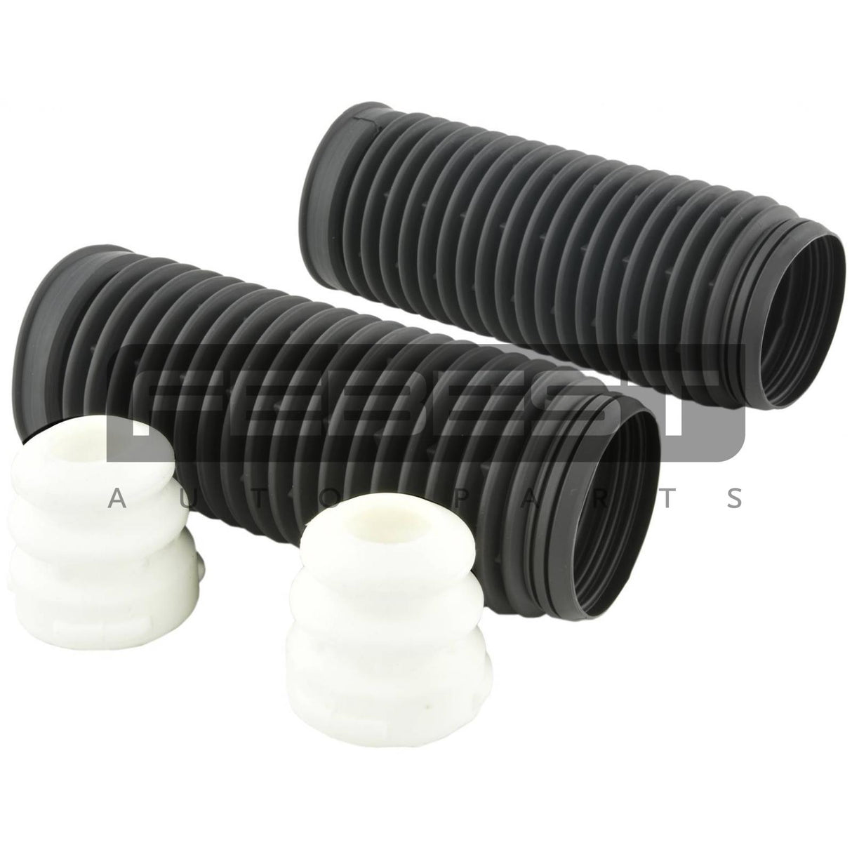 Boot with jounce bumper front shock absorber kit