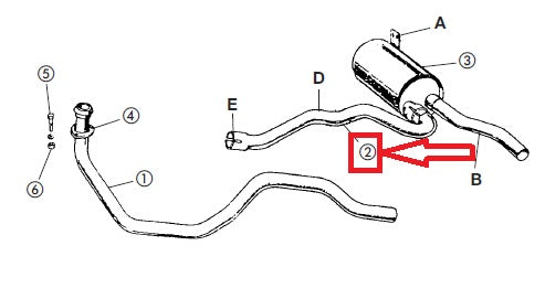 Front Exhaust Pipe Pluggable - AG PARTS