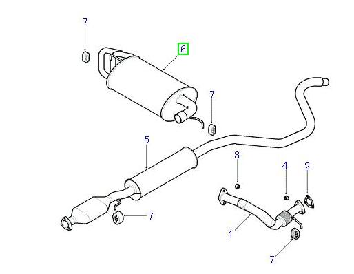 Exh Rear Silencer