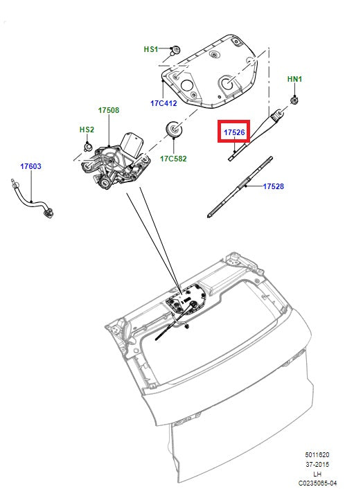 Rear Wiper Arm