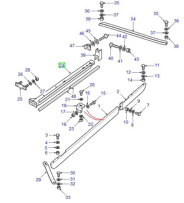 Stringer Channel Assembly - Right Side