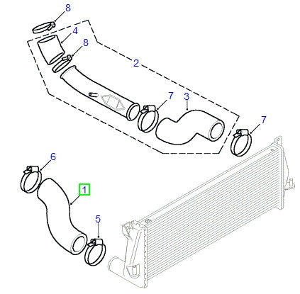 Intercooler Hose - ALLMAKES 4X4