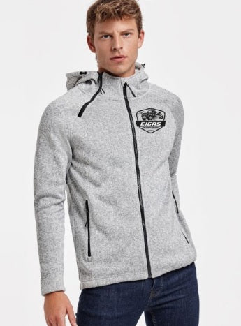 Hooded sweatshirt with zipper - Color Gray - Size L