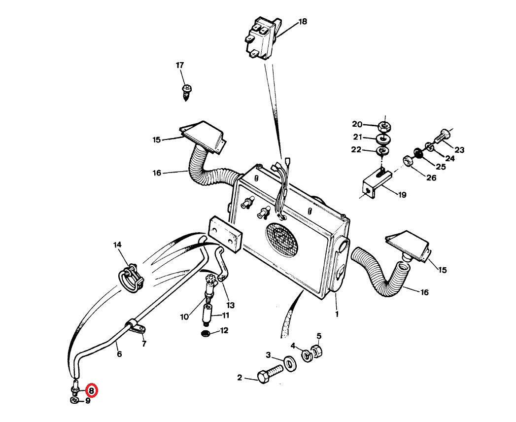 Adapter - for Heating Pipe - AG PARTS