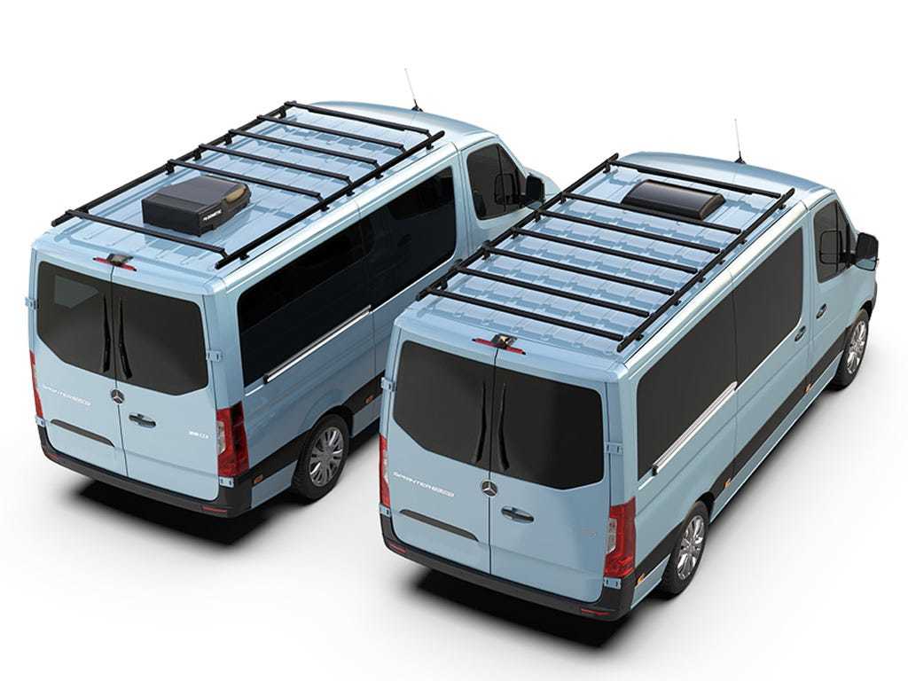 Mercedes-Benz Sprinter (L2H1/144in MWB/Standard Roof) (2006-Current) Slimpro Roof Rack Kit