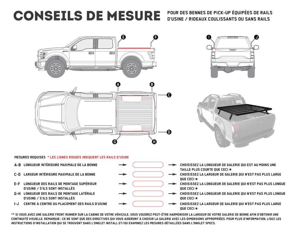 Pickup Truck Slimline II Load Bed Kit / 1345(W) x 1358(L)