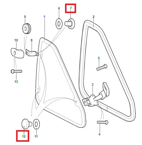 Hinge and Latch Window Retainer Plug