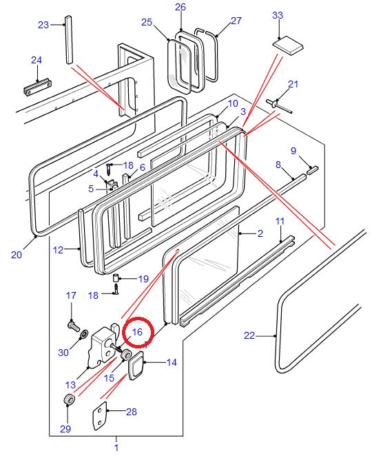 Tornillo Sujeción Cierre Ventana Lateral