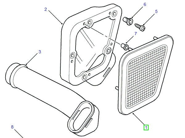 Grille Side Air Intake - Right Side