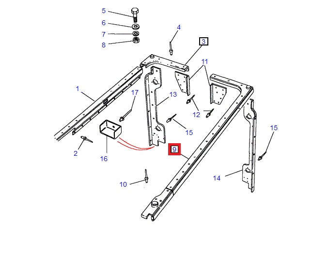 Right Side Box Gasket - GENUINE LAND ROVER