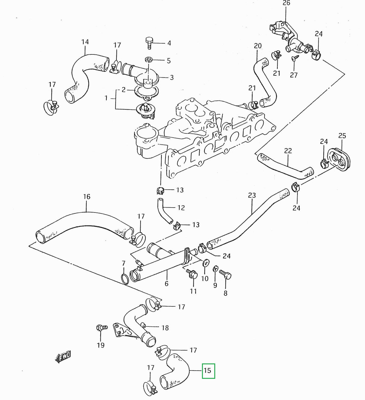 Bottom Hose