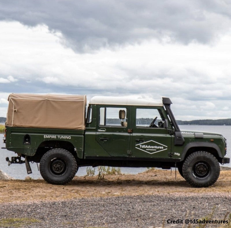 130 HICH CAPACITY HOOD SAND CANVAS - Shown in Stayfast