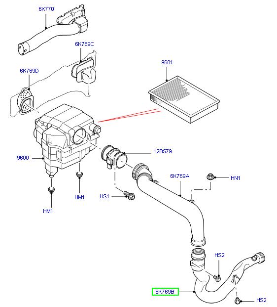 Duct - air - GENUINE LAND ROVER