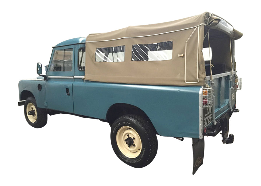 109" 3/4 Hoods Canvas - Sand - With Side And Rear Window
