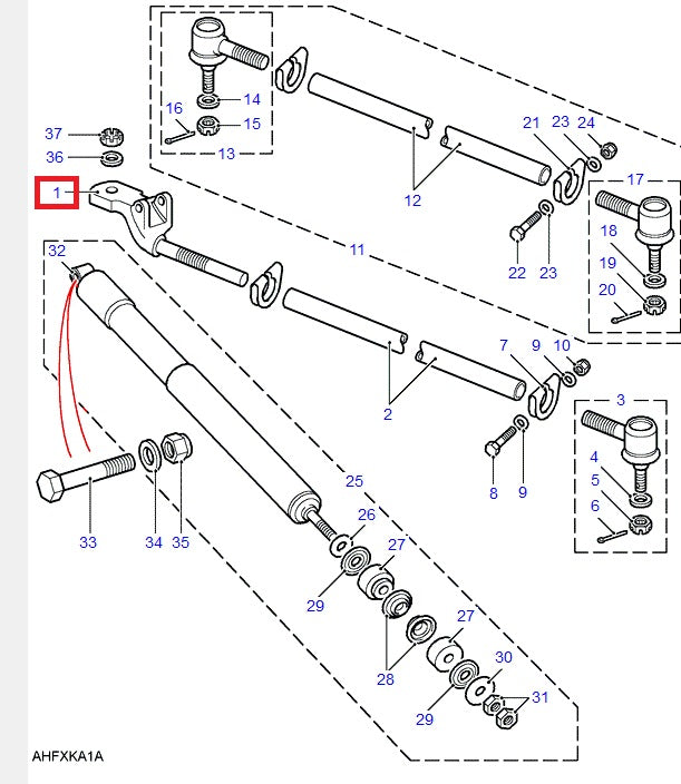 Cross Rod Eye End LHD
