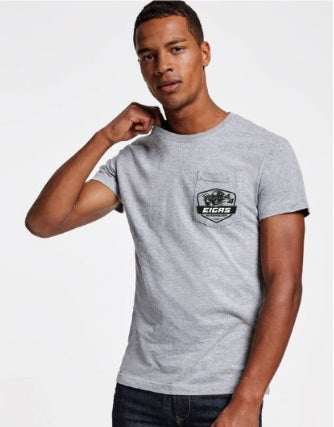 T-shirt with Pocket - Color Vigore Gray - Size M