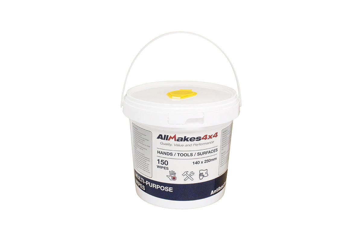Mechanic Hand Wipes - Alcohol Free - Tub Of 150 Wipes - ALLMAKES 4X4