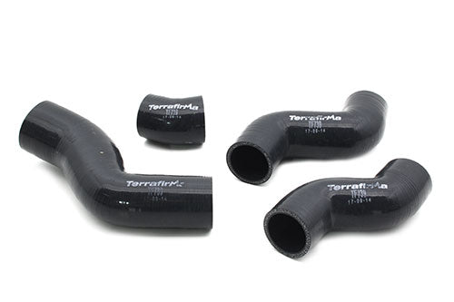 Terrafirma silicone intercooler+turbo hose kit - black