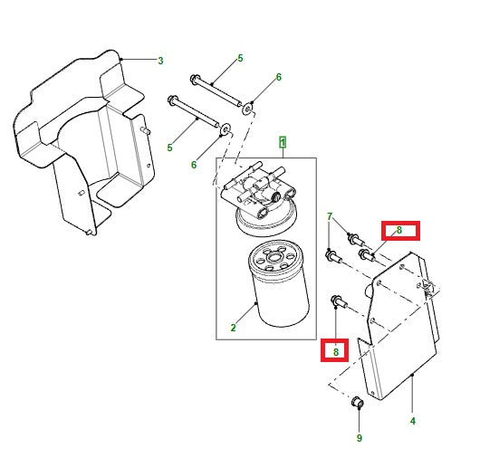Screw - Flanged head - Hex head - M8 x 20mm, M8 x 20mm - GENUINE LAND ROVER
