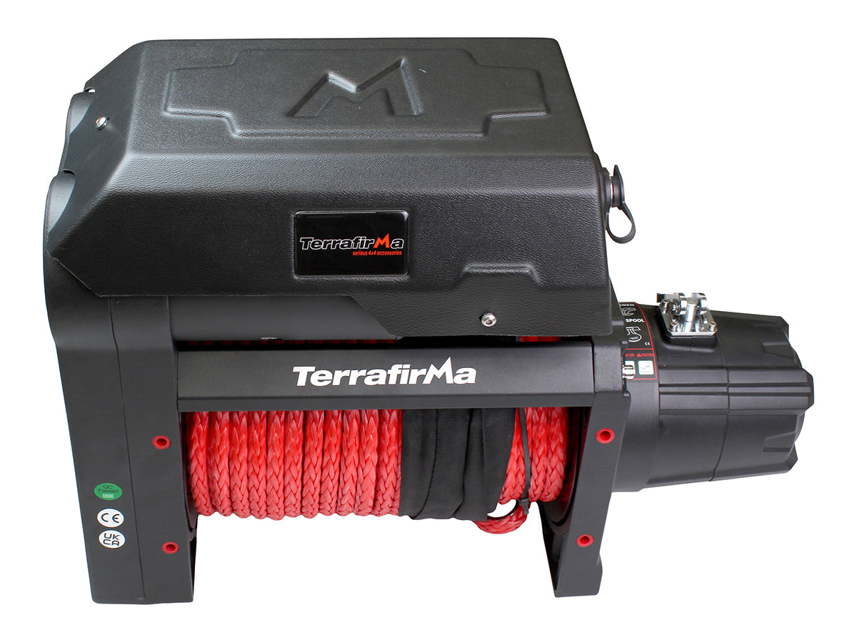 Winch TM12000 - 12,000 Pounds - Radio control - Synthetic Rope - TERRAFIRMA