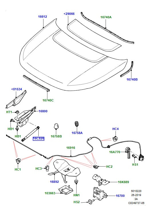 Hood Strut – Gas – PR2 ALLMAKES