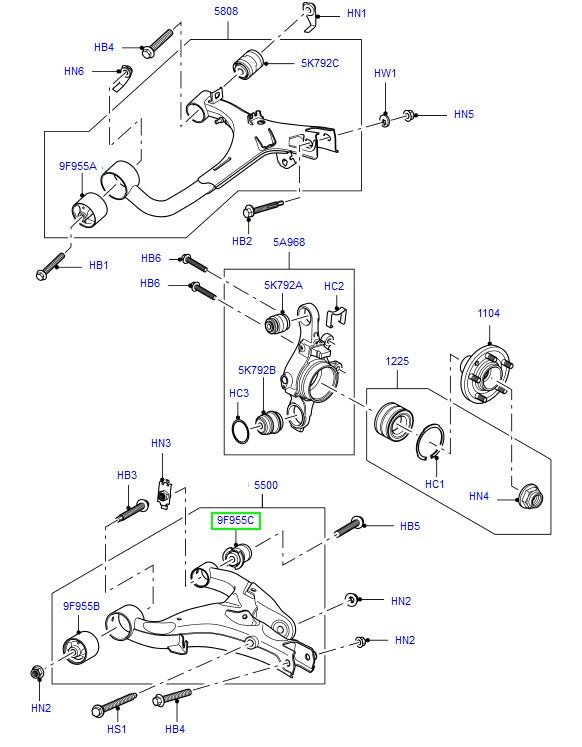 Bush Rear Arm - PROEVO+