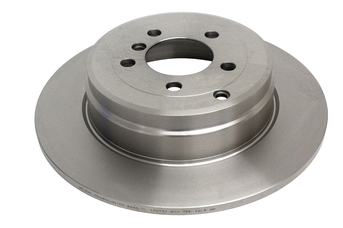 Brake disc - rear - solid - rr 02-09 - DELPHI