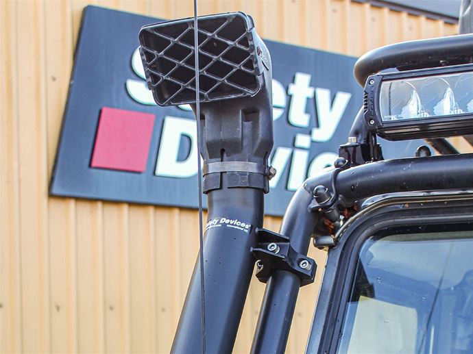 Snorkel for Defender With Exterior Roll Cage - 3" raised air intake head (AG742) is NOT included