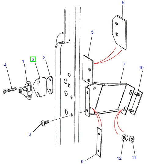 Spacer Door Striker - ALLMAKES