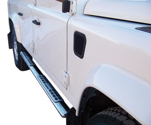 Sidesteps in Stainless Steel Tube - Oval Section with Treads - Type DSP - MISUTONIDA 4x4 (ITALIAN STYLE ACCESORIES)
