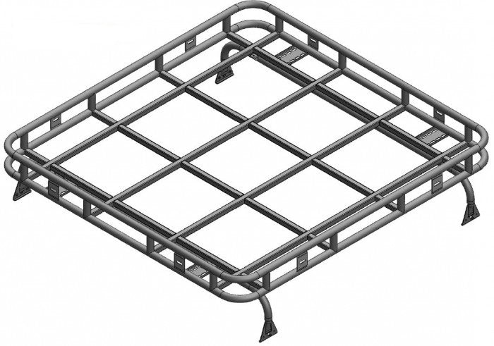 Roof Rack for 110 Pick Up with Exterior Roll Cage