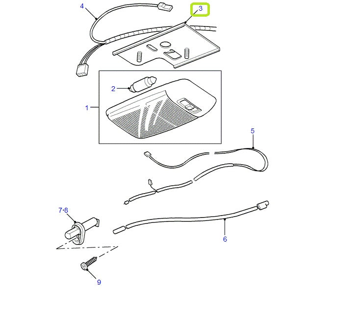 Bracket - interior light