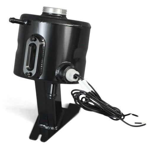 Defender Td5 header tank with sight gauge and float level switch - Black