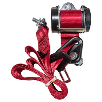 Red Seat Belt - Rear Outer - Right Hand Side - Crew Cab Pick Up - no hi cap TD5 - ALLMAKES 4X4