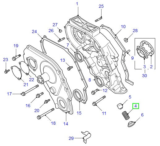 Oil Pump Relief Valve Spring