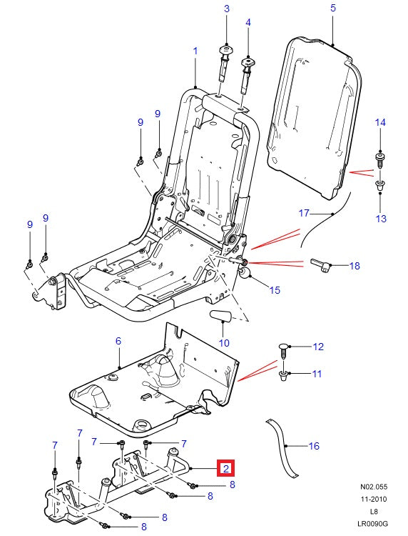 Closure Plate - Interlocking Mechanism - Left Side